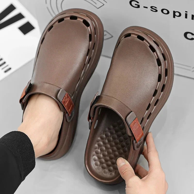 Quick-Dry EVA Beach Shoes Mens Sandals Fashion Trendy Lightweight Slippers