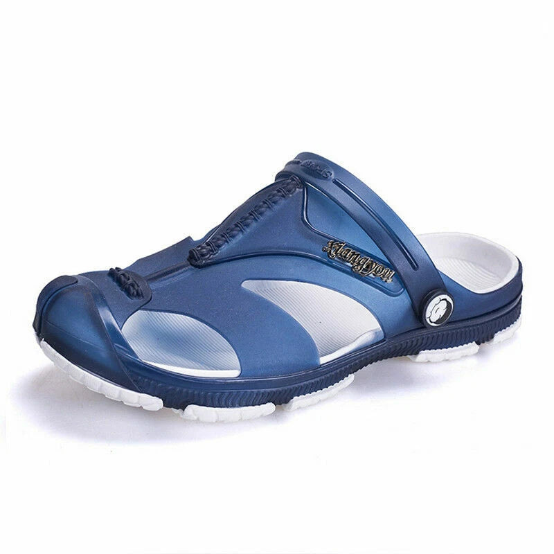 Summer Men Beach Hollow out Sandals Flip Flops Slippers Flat Heel Casual Shoes