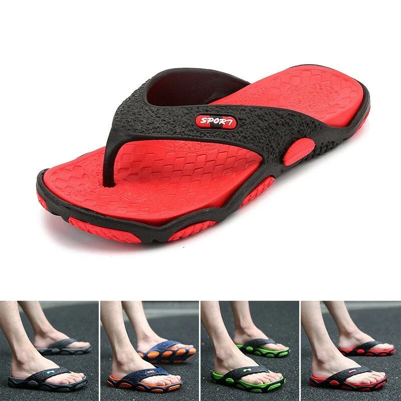Mens Thong Flip Flops Slippers Summer Sandals Beach Shoes New Fashion