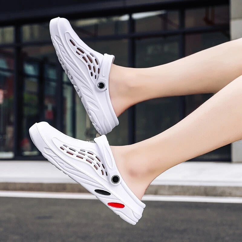 Men Garden Shoes Slip-on Outdoor Beach Slippers Sandals Lightweight Breathable
