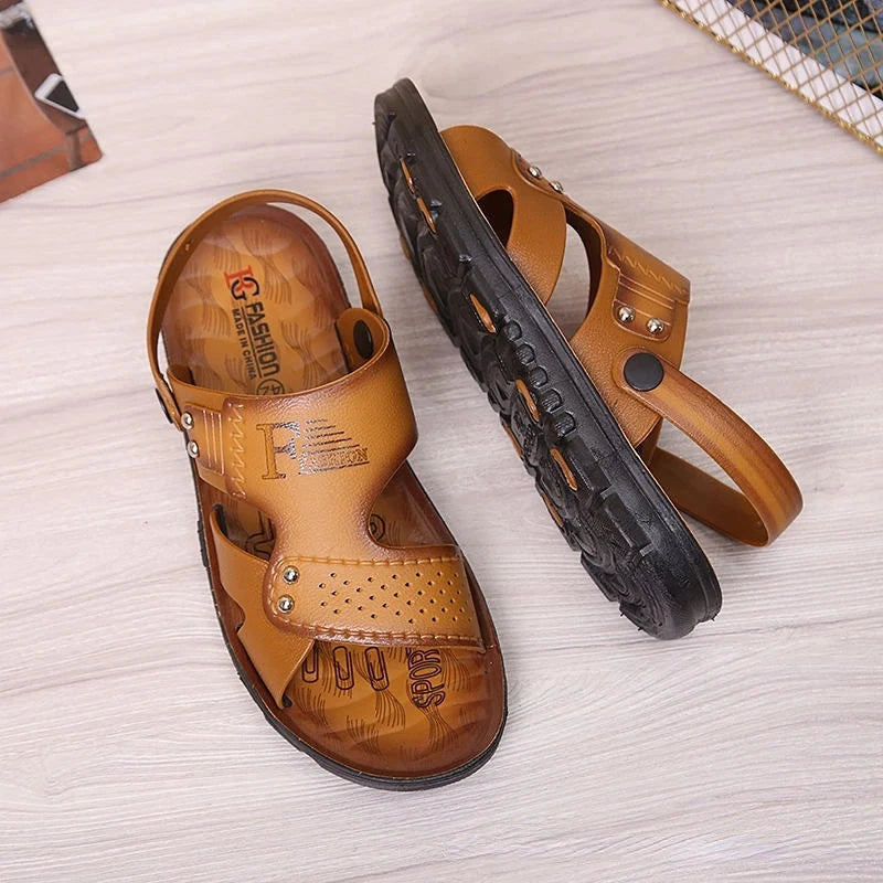 Men's Beach Open Toe Shoes Sandals High Quality Non-slip Men Slippers Breathable