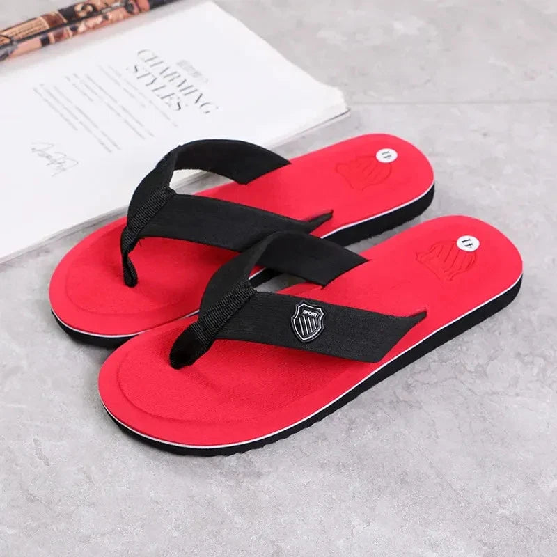 Casual Flip Flops For Men Slippers Beach Sandals Summer Non-Slip Flat Slides Men