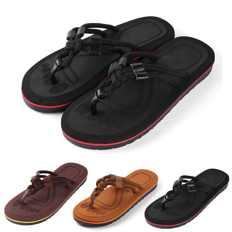 Men's Summer Mesa Knot Sandals Beach Flip Flops Slippers Sandals Shoes 9-10 Size