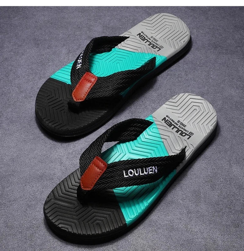Men Flip Flops Summer Beach Slippers Breathable Casual Outdoor Footwear Shoes