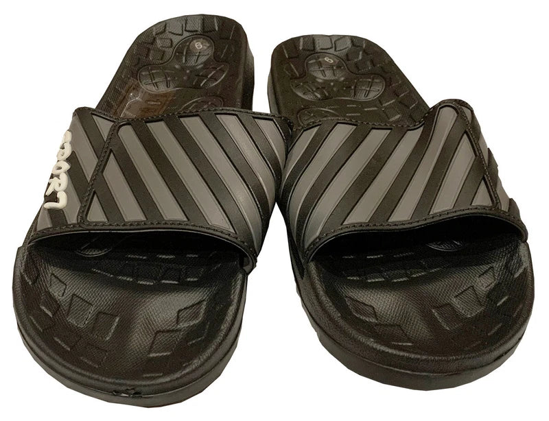Mens Slip On Sport Sandals Slides Rubber Flip Flops Shower Slippers Pool Beach