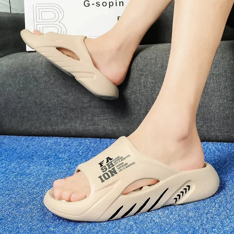 New Summer Men Massage Slippers Sides Indoor Outdoor Sandals Beach Casual Shoes