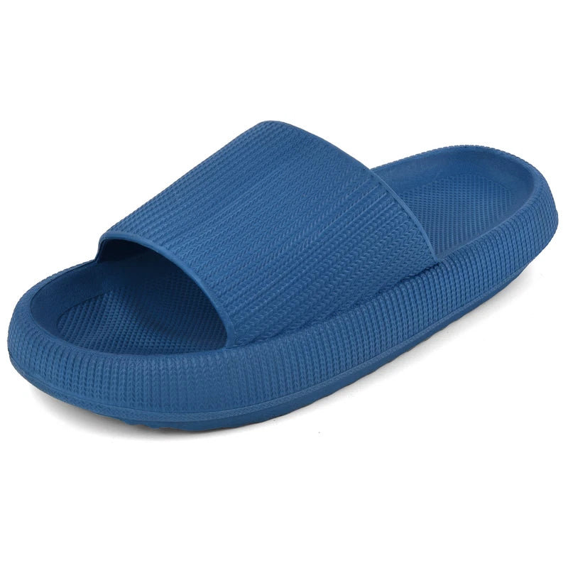 Women Men Cloud Slippers Comfort Pillow Slide Sandals Bathroom Beach Home Shoes