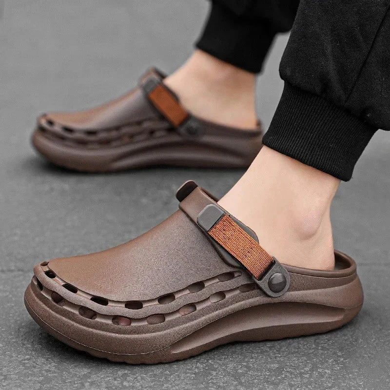 Quick-Dry EVA Beach Shoes Mens Sandals Fashion Trendy Lightweight Slippers