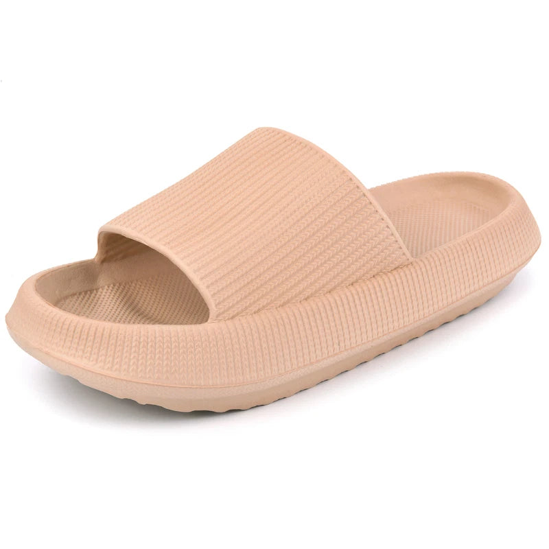 Women Men Cloud Slippers Comfort Pillow Slide Sandals Bathroom Beach Home Shoes