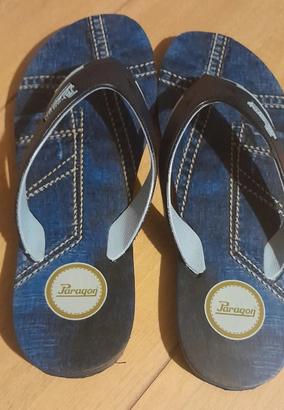 Paragon Men’s Sandals Flip-flop | Thongs | Slippers for Beach Denim Design NWB