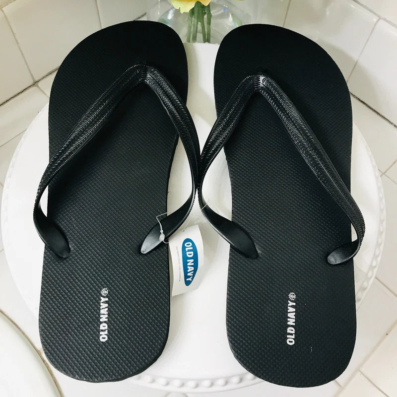 OLD NAVY Flip Flop Slippers Red Blue Stars Beach Palm Tree Size 12/13 YOU PICK 1