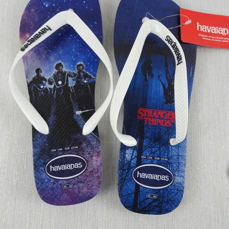 New HAVAIANAS Flip Flop Stranger Things Brazil Slip-On Thong Sandals Men's 13