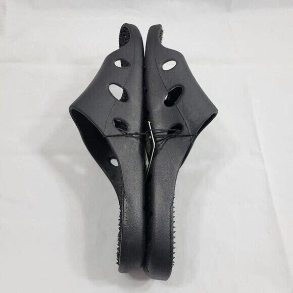 Revo Slides Slippers Men Size 9 Black Textured Footbed Athleisure Beach Resort