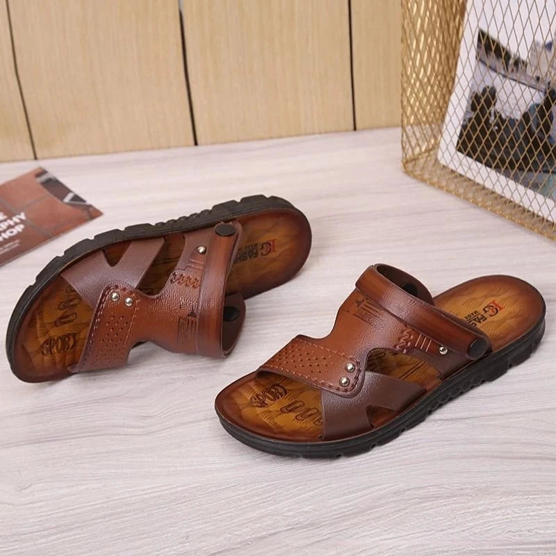 Men's Beach Open Toe Shoes Sandals High Quality Non-slip Men Slippers Breathable