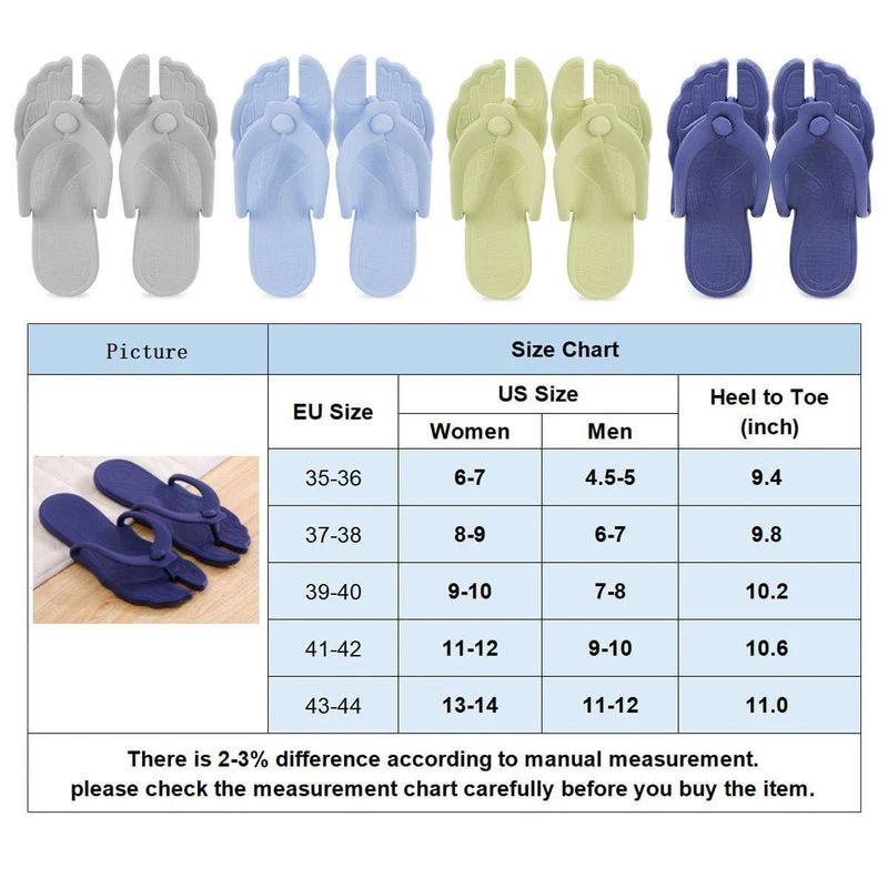 Portable Folding Flip Flops Sandals Slippers Non-Slip Travel Beach Assemblable