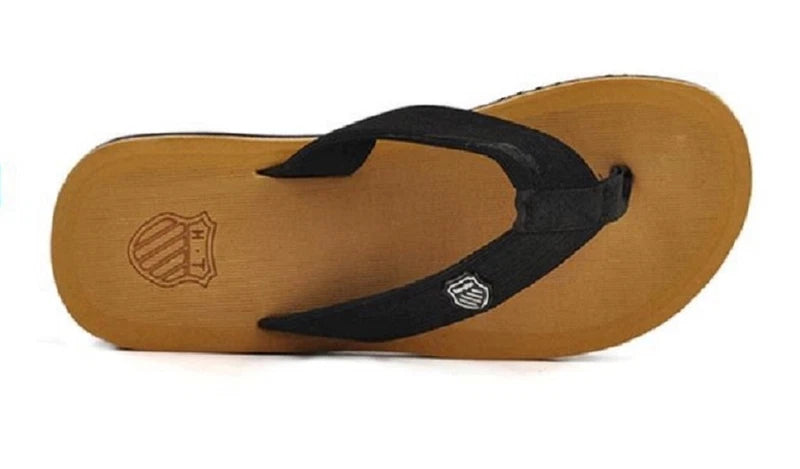 Men's Lightweight Beach Pool Thong Sandals Flip Flops Slippers Brown/Beige/Gray