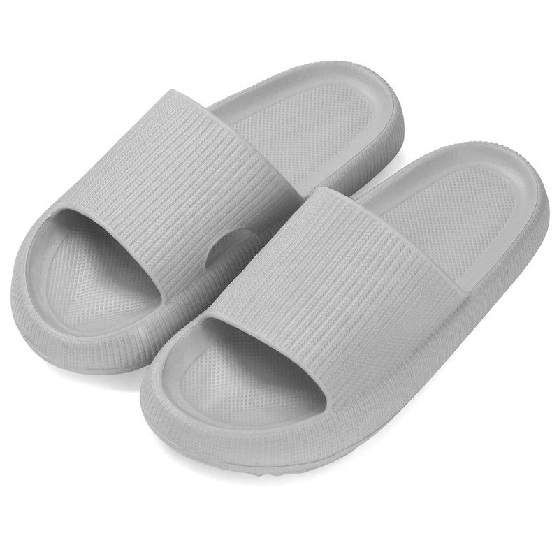 Women Men Cloud Slippers Comfort Pillow Slide Sandals Bathroom Beach Home Shoes
