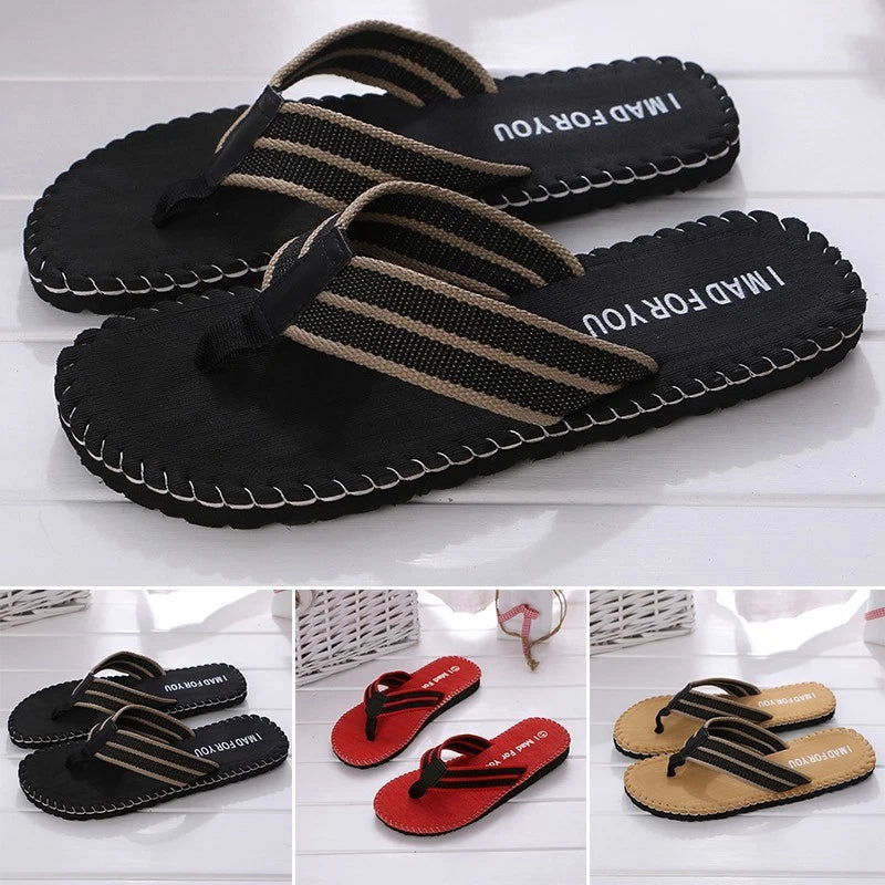 Latest Fashion Men's Summer Beach Sandals Flat Thongs Flip Flops Slippers
