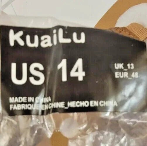 Men's Size 14 Brown Leather Flip Flop Sandals Arch Support Orthotic Comfort Foam