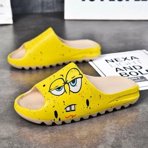 2023 Summer Slides Breathable Beach Sandals Flip Flops Mouth Mens Soft Slippers