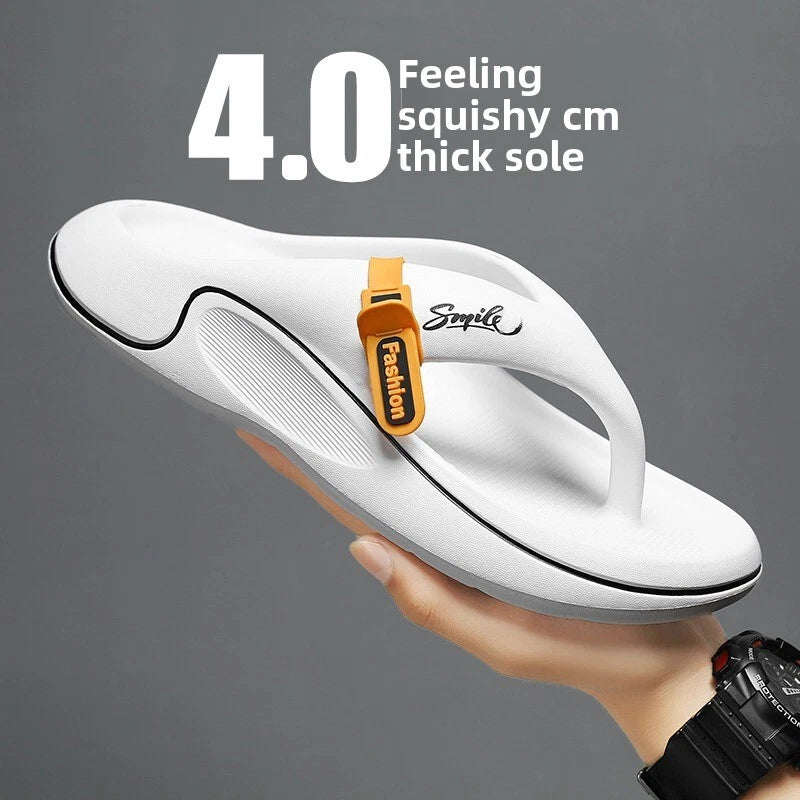 Summer Thong Sandals for Men, Ultra-Soft Sole Anti-Skid Beach Slides New Design