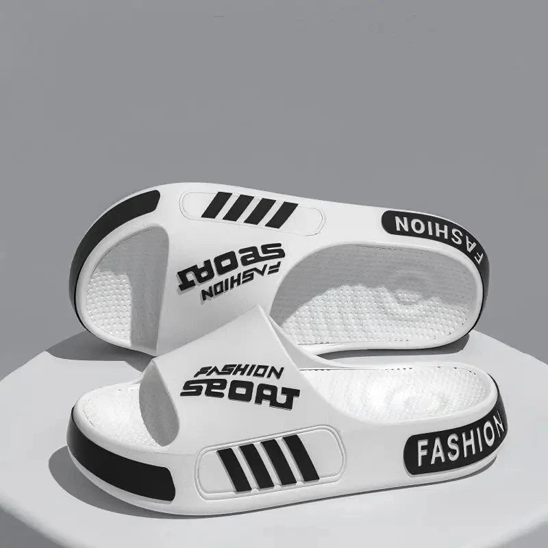 Men's Lightweight Summer Slippers Open Toe Breathable Flip Flops Indoor Outdoor