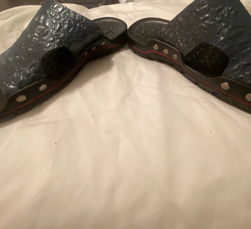 Men's Summer Slip on Sandals Outdoor Beach Slippers Casual Shoes Flats Slides