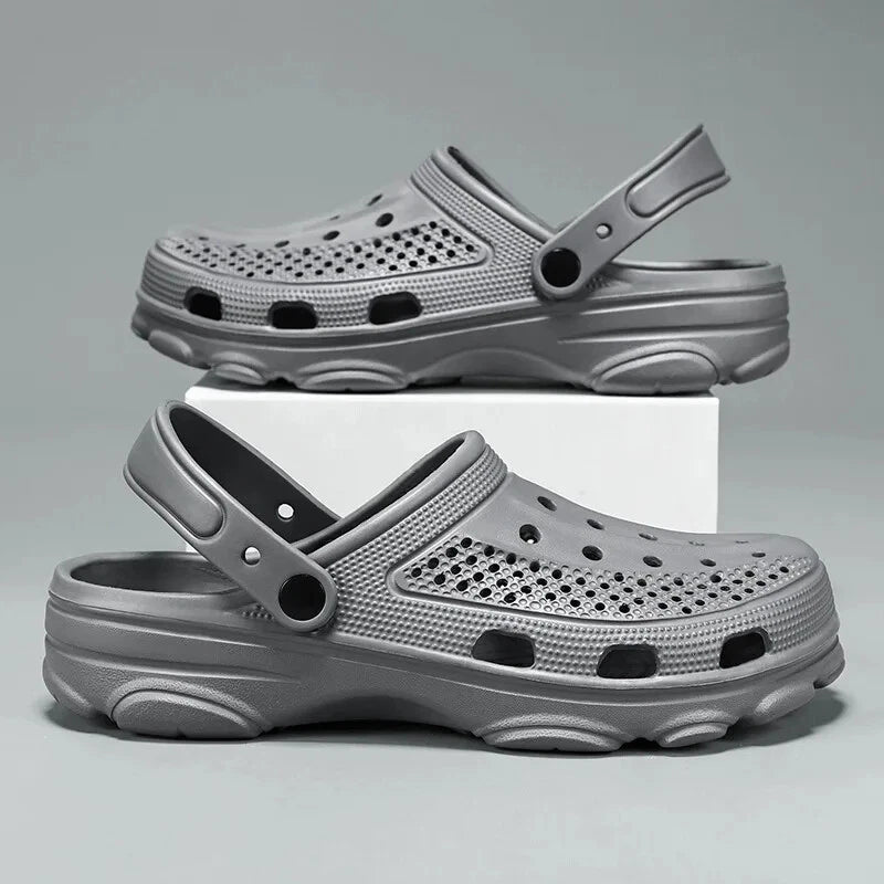 Pallene Fashion Clogs for Men EVA Light Hole Garden Shoes Outdoor Male Beach San