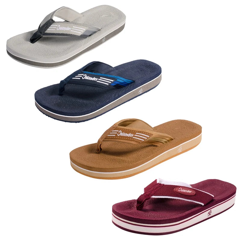 Islander Men Women All-Weather Comfortable Beach Flip-Flop Sandals Slippers