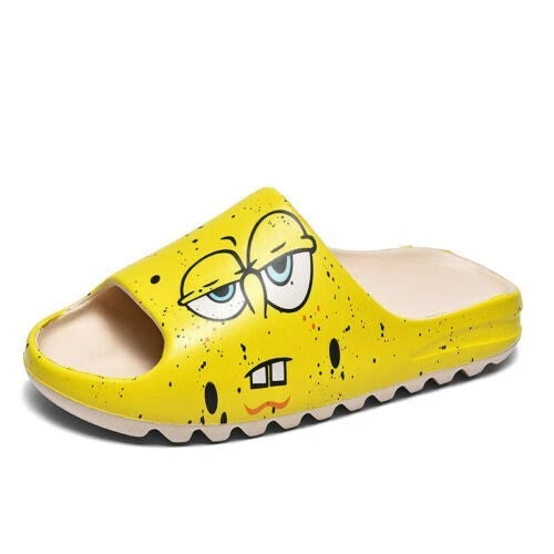2023 Summer Slides Breathable Beach Sandals Flip Flops Mouth Mens Soft Slippers
