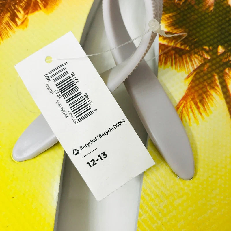 OLD NAVY Flip Flop Slippers Red Blue Stars Beach Palm Tree Size 12/13 YOU PICK 1