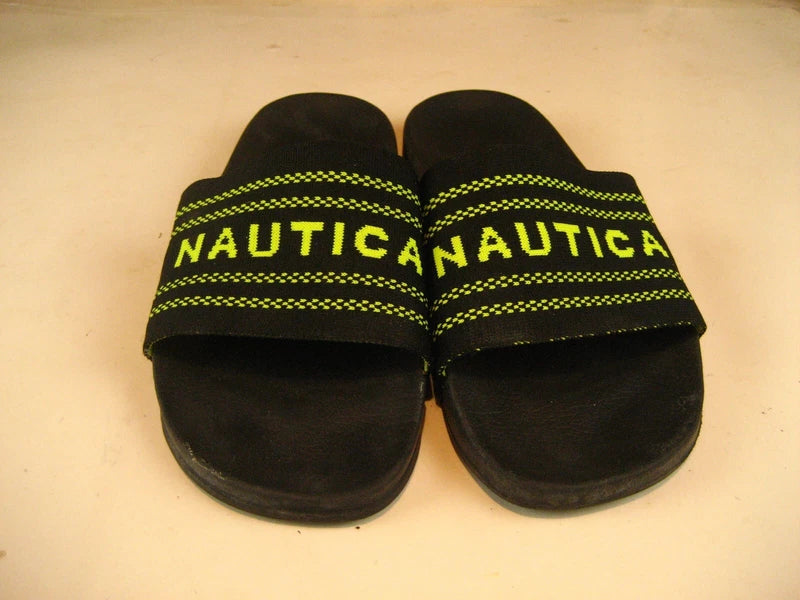 Mens Nautica Slide Sandals Gym Beach Yard Slipper Flip Flop Shoes sz M