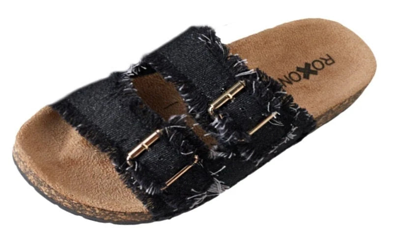 Pupeez Women's Comfort Flat Sandals Double Buckle Adjustable Straps Flat...