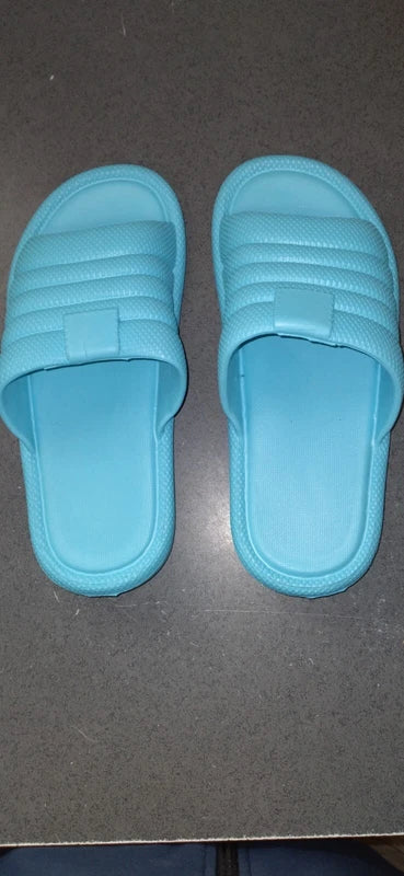 Women & Shower Slippers Hotel Beach Pool Bath Slip On Flat Slipper size