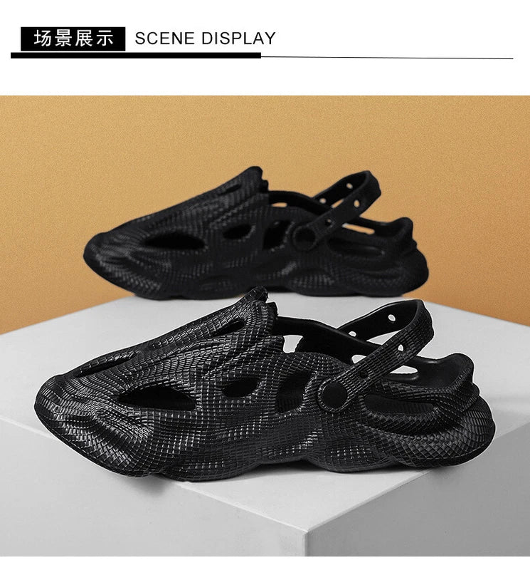 Men's Shoes Summer Beach Roman Sandals Casual Anti Slipper Runner hollow out new