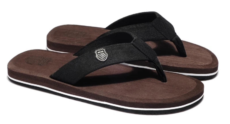 Men's Lightweight Beach Pool Thong Sandals Flip Flops Slippers Brown/Beige/Gray