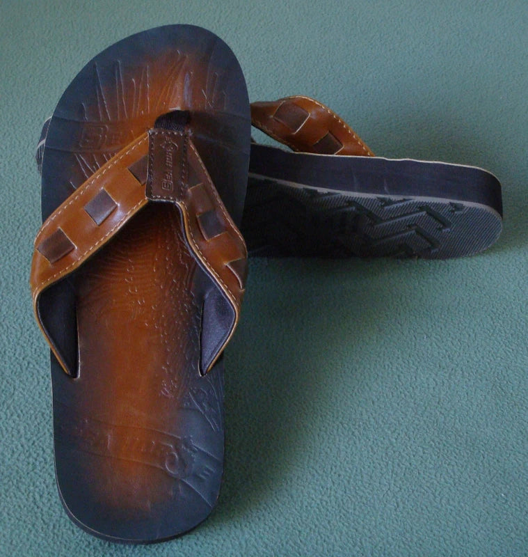 Sea Horse Men Summer Casual Outdoor Sports Beach Slippers Sandal Shoe Flip Flops