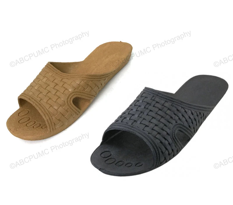 New Mens Sandals Slides Flip Flops Beach Slip on Sport Shower Slipper Sizes:7-14