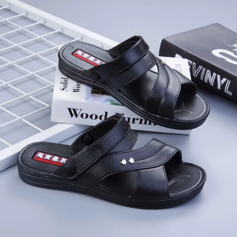 Summer Open Toe Men New Slingbacks Sandals Slippers Beach Shoes Casual Non-Slip