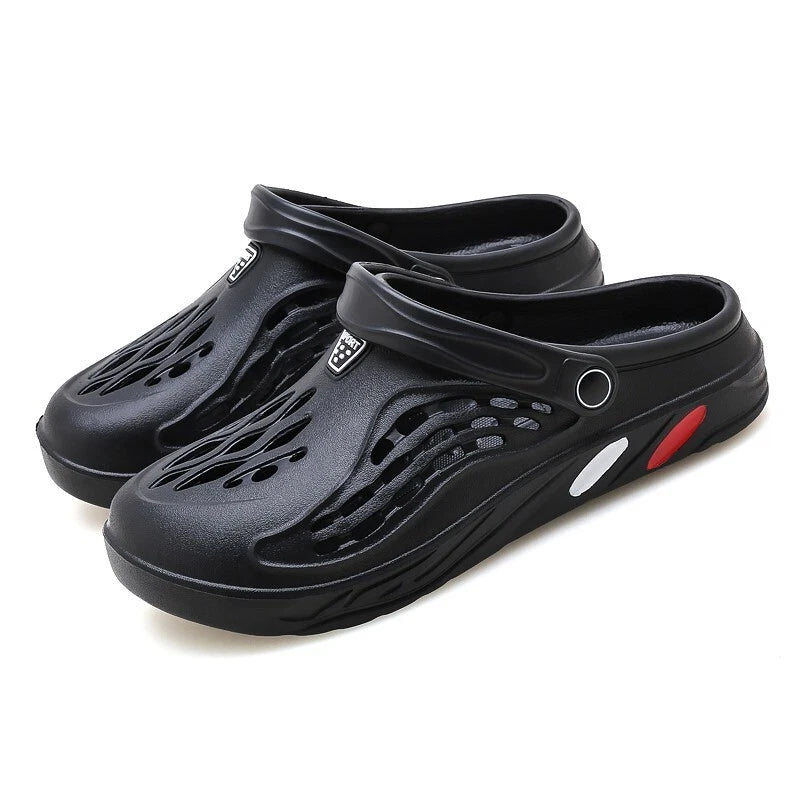 Men Garden Shoes Slip-on Outdoor Beach Slippers Sandals Lightweight Breathable