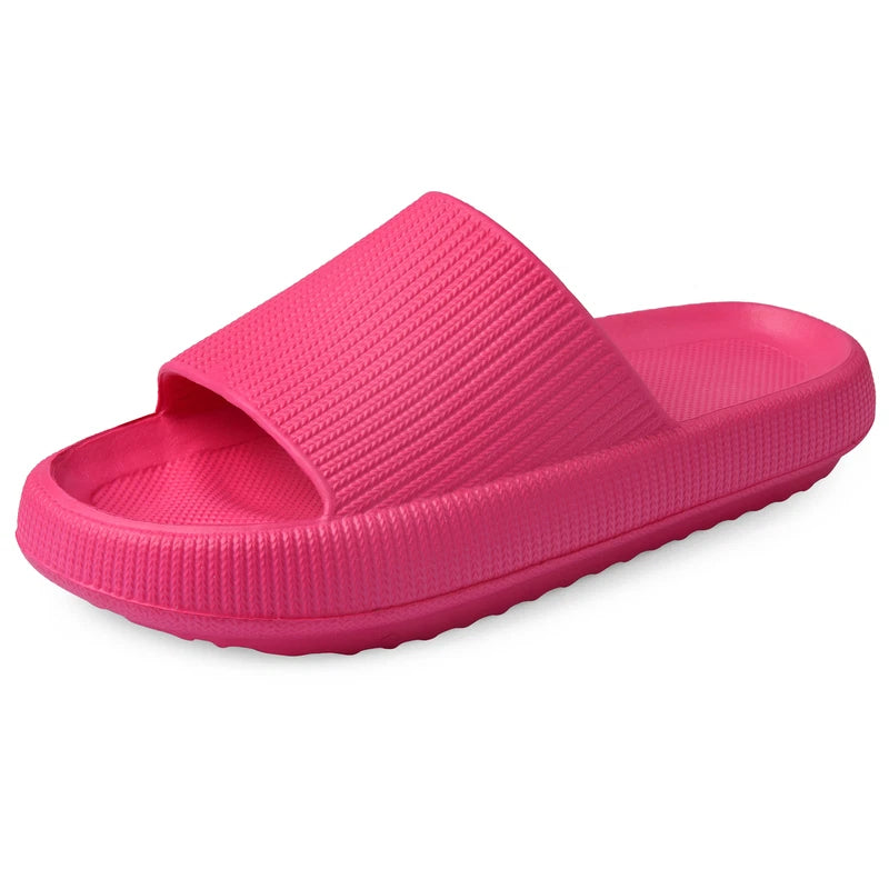 Women Men Cloud Slippers Comfort Pillow Slide Sandals Bathroom Beach Home Shoes
