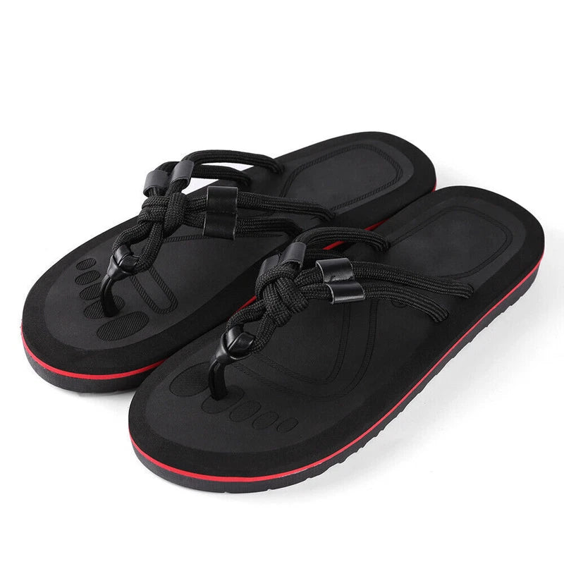 Men Summer Beach Fashion Thong Flip Flops Anti-Slip Sandals Casual Slippers 9-10