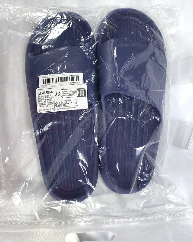 Unbranded Men's Molded Slide Sandals Sz 13.5-14 (12") Slipper Casual Beach Blue