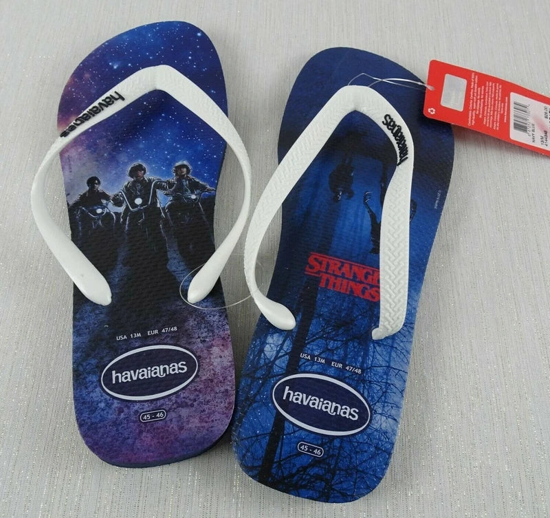 New HAVAIANAS Flip Flop Stranger Things Brazil Slip-On Thong Sandals Men's 13