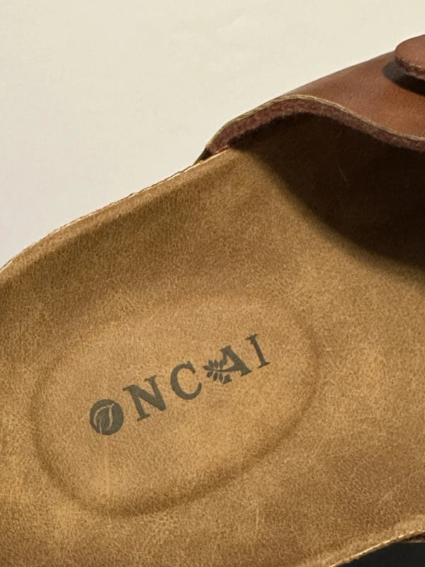 Oncai Sandals Beach Slides Slippers Buckle Strap Brown Mens 12