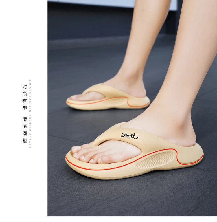 Summer Thong Sandals for Men, Ultra-Soft Sole Anti-Skid Beach Slides New Design
