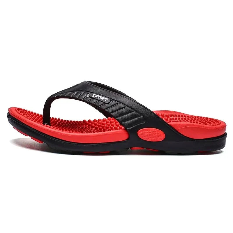Summer Slippers Men Flip Flops Beach Sandals Non-slip Casual Flat Shoes Massage