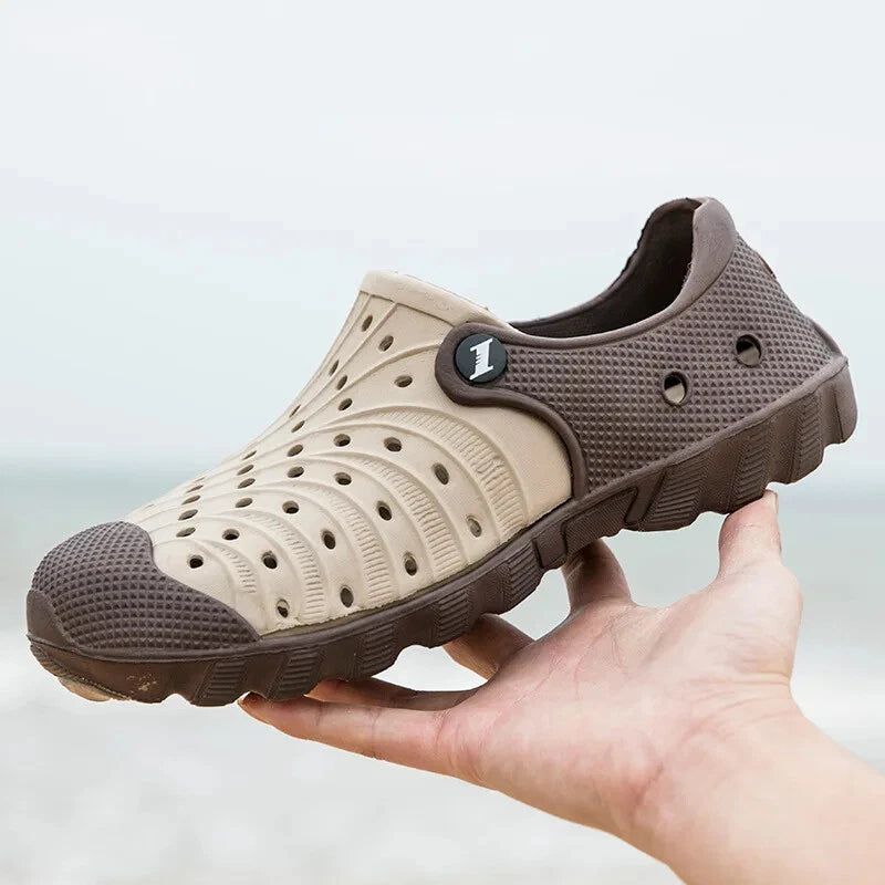 Light Men's Slippers 2025 Summer Beach Shoes for Men Outdoor Wading Platform