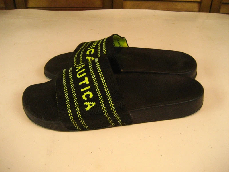 Mens Nautica Slide Sandals Gym Beach Yard Slipper Flip Flop Shoes sz M