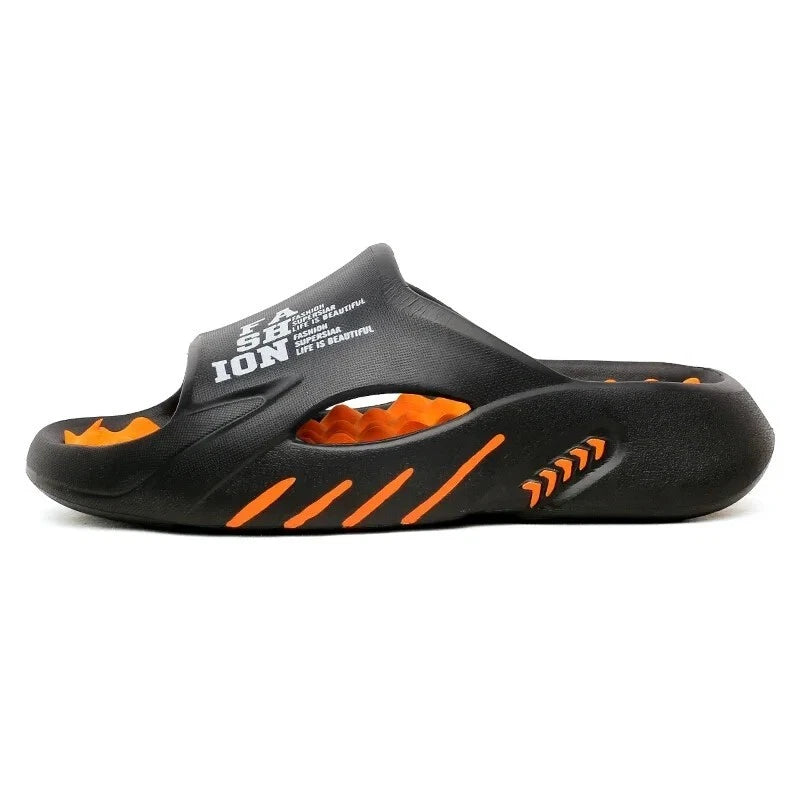 2025 Men's New Summer Massage Slippers Sandals Slides Soft EVA Beach Shoes Gift